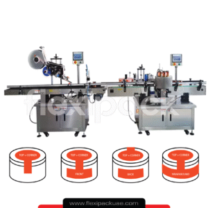 AUTOMATIC TAMPER EVIDENCE CORNER AND WRAPAROUND LABELING MACHINE